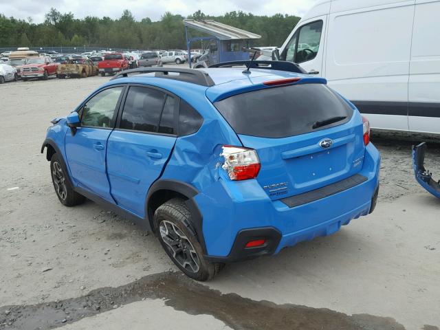 JF2GPABC5HH255524 - 2017 SUBARU CROSSTREK BLUE photo 3