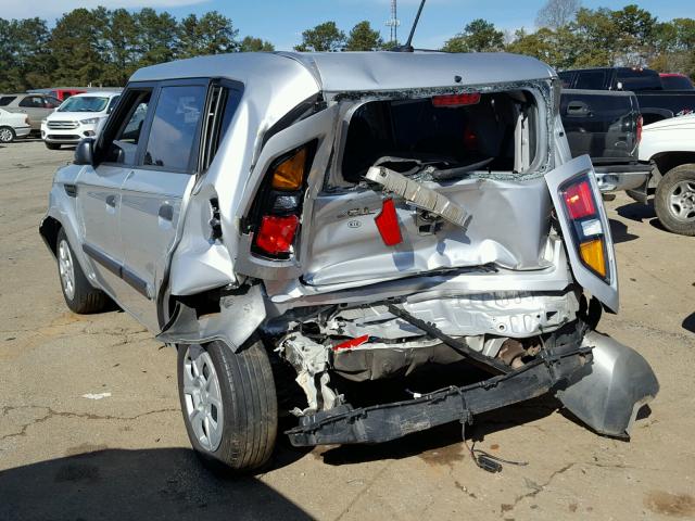 KNDJT2A14A7033669 - 2010 KIA SOUL SILVER photo 3