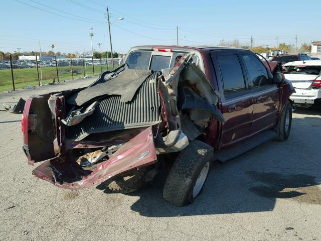 1FTRW08L93KB72945 - 2003 FORD F150 SUPER RED photo 4