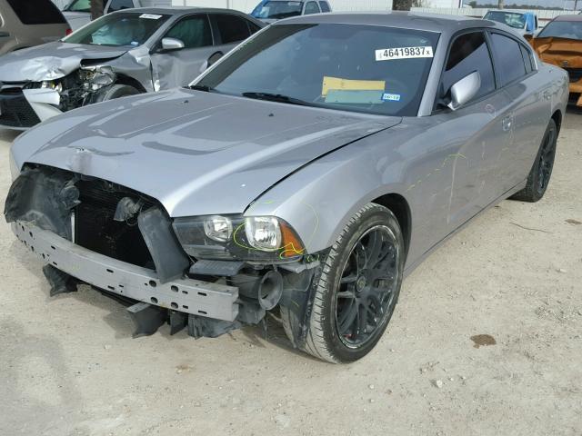 2C3CDXBG7DH609547 - 2013 DODGE CHARGER SE GRAY photo 2