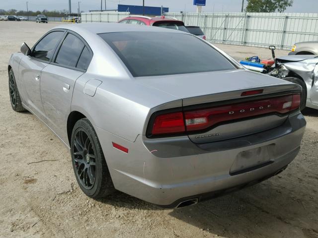 2C3CDXBG7DH609547 - 2013 DODGE CHARGER SE GRAY photo 3