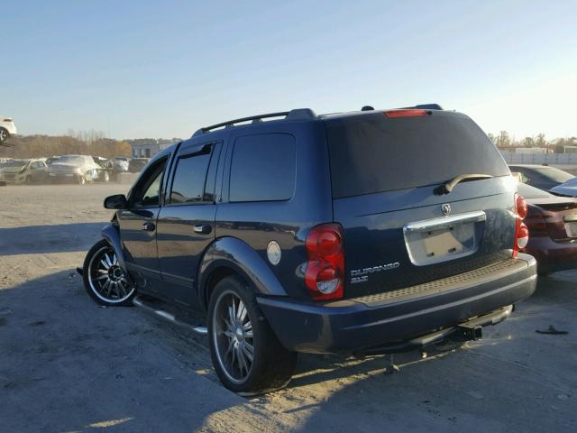 1D4HB48N65F535457 - 2005 DODGE DURANGO SL BLUE photo 3