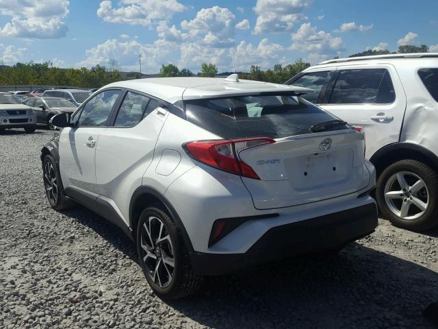 NMTKHMBX4JR050321 - 2018 TOYOTA C-HR XLE WHITE photo 3