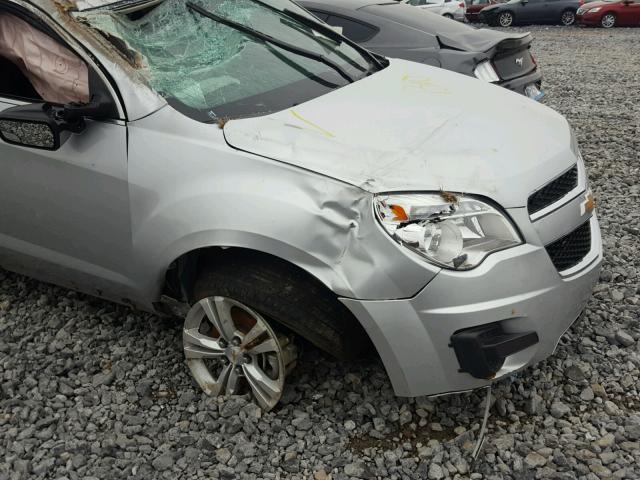 2GNALDEK7D6109850 - 2013 CHEVROLET EQUINOX LT SILVER photo 9