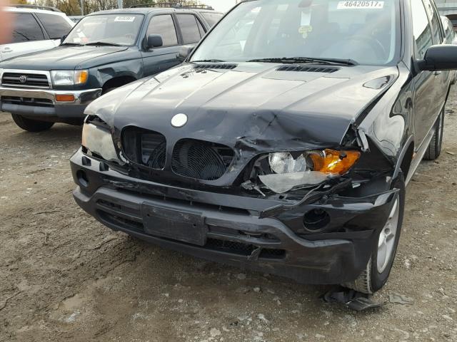 5UXFA53592LP47365 - 2002 BMW X5 3.0I BLACK photo 9