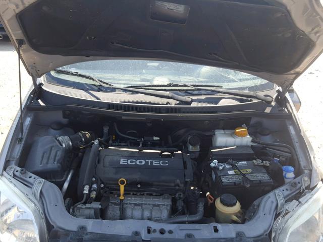 KL1TD5DEXBB196497 - 2011 CHEVROLET AVEO LS GRAY photo 7