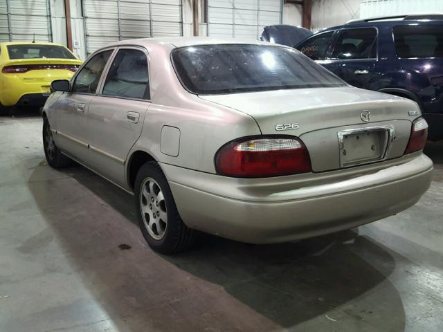 1YVGF22C625279891 - 2002 MAZDA 626 LX TAN photo 3