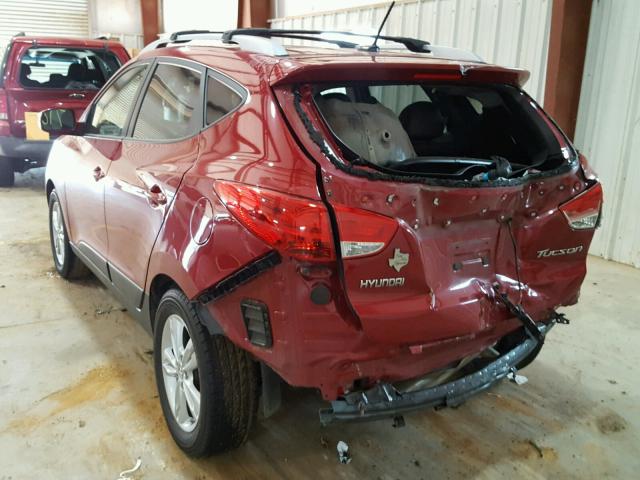 KM8JU3AC5CU458256 - 2012 HYUNDAI TUCSON GLS RED photo 3