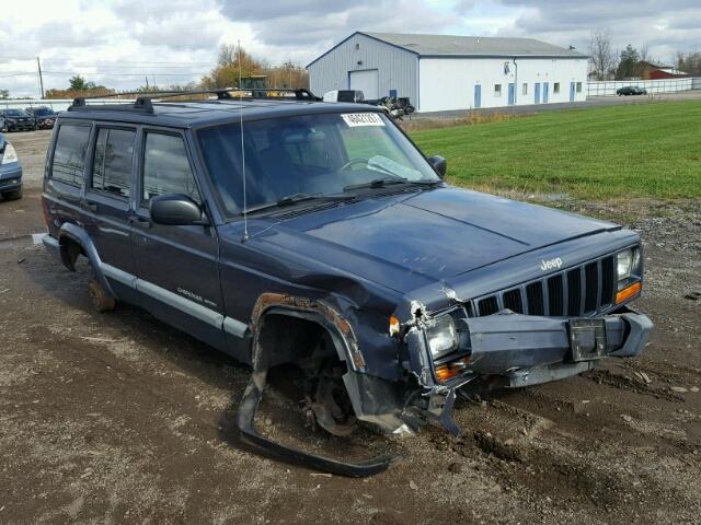 1J4FF48SX1L529567 - 2001 JEEP CHEROKEE S BLUE photo 1