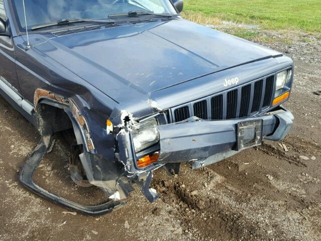 1J4FF48SX1L529567 - 2001 JEEP CHEROKEE S BLUE photo 9