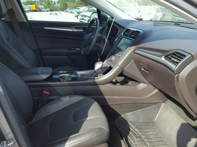 3FA6P0K90ER155243 - 2014 FORD FUSION TIT GRAY photo 5