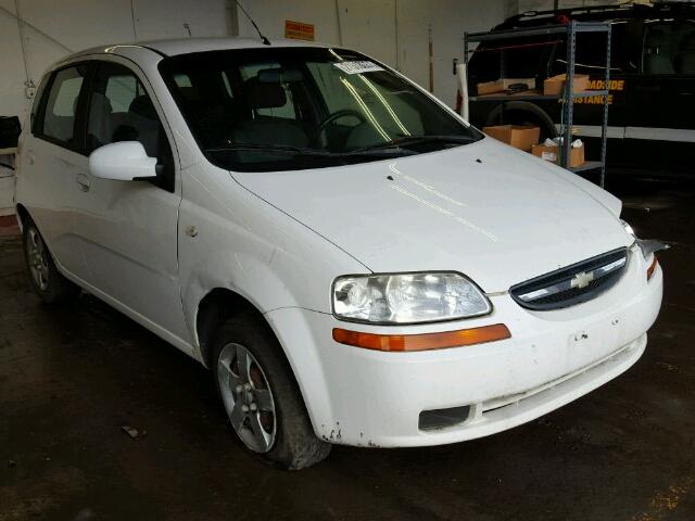 KL1TD626X5B403976 - 2005 CHEVROLET AVEO WHITE photo 1