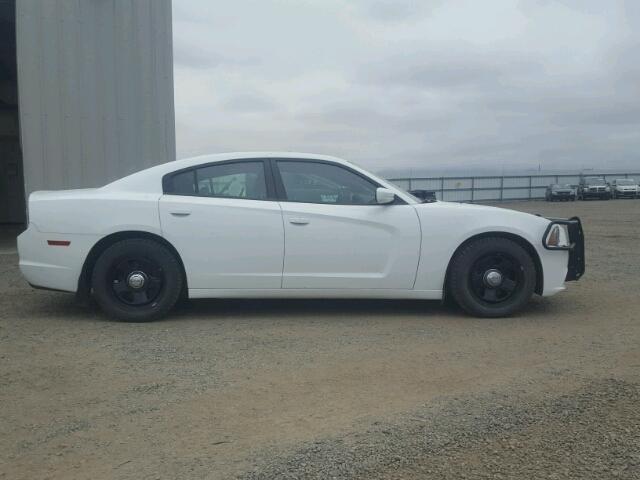 2C3CDXATXDH521901 - 2013 DODGE CHARGER PO WHITE photo 9