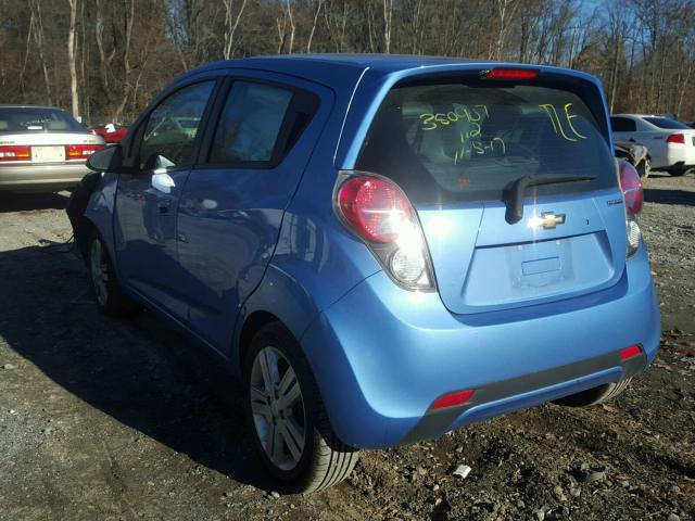 KL8CB6S90DC503563 - 2013 CHEVROLET SPARK LS BLUE photo 3