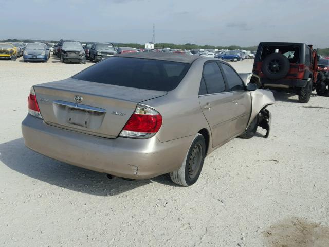 JTDBE32K563053701 - 2006 TOYOTA CAMRY LE ბეჟი ფოტო 4