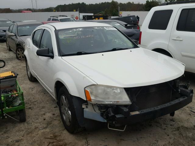 1B3LC46B29N532727 - 2009 DODGE AVENGER SE WHITE photo 1