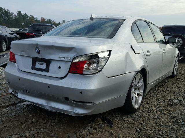 WBANB33504B112121 - 2004 BMW 545 I SILVER photo 4