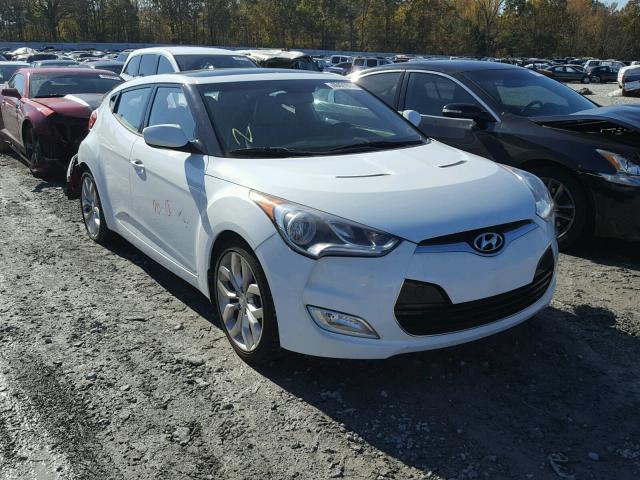 KMHTC6ADXDU092558 - 2013 HYUNDAI VELOSTER B WHITE photo 1