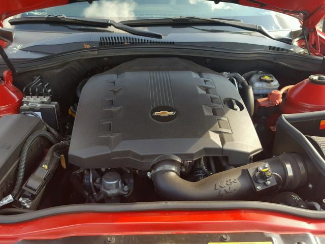 2G1FC1EV5A9146969 - 2010 CHEVROLET CAMARO LT RED photo 7