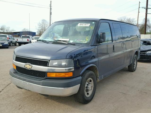 1GAZG1FA6C1185770 - 2012 CHEVROLET EXPRESS G3 BLUE photo 2