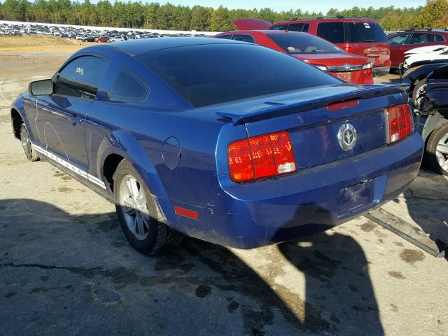 1ZVHT80N685155734 - 2008 FORD MUSTANG BLUE photo 3