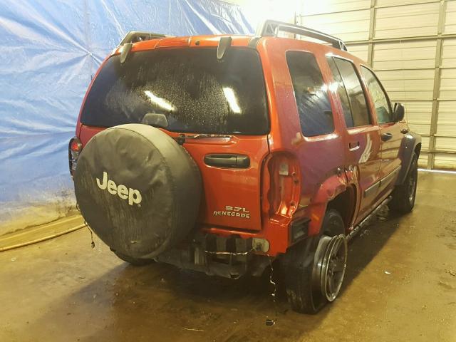 1J4GL38K66W232177 - 2006 JEEP LIBERTY RE RED photo 4