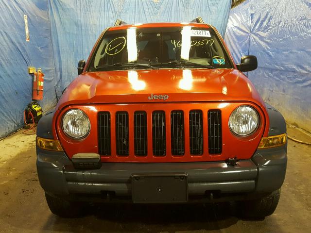 1J4GL38K66W232177 - 2006 JEEP LIBERTY RE RED photo 9