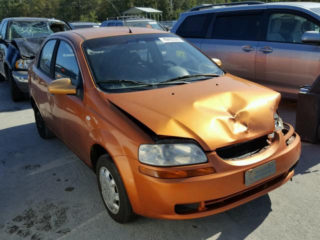 KL1TD52665B439061 - 2005 CHEVROLET AVEO BASE ORANGE photo 1