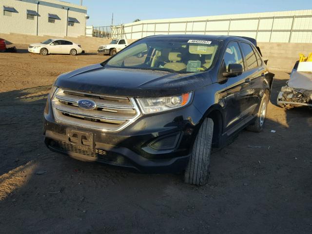 2FMTK4G80FBB39588 - 2015 FORD EDGE SE BLACK photo 2