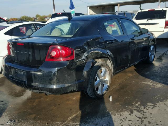 1C3CDZAB0DN535770 - 2013 DODGE AVENGER SE BLACK photo 4