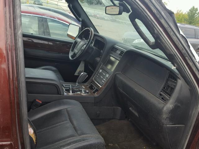 5LMJJ3JT4FEJ00358 - 2015 LINCOLN NAVIGATOR BURGUNDY photo 5