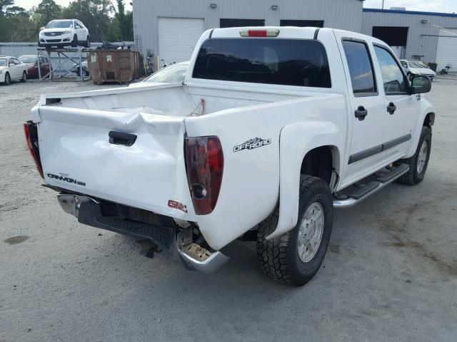 1GTDS13E978160768 - 2007 GMC CANYON WHITE photo 4