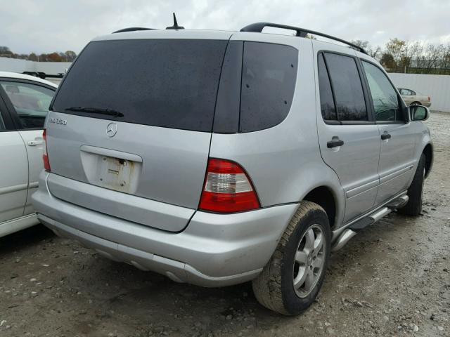 4JGAB57E93A452648 - 2003 MERCEDES-BENZ ML 350 SILVER photo 4