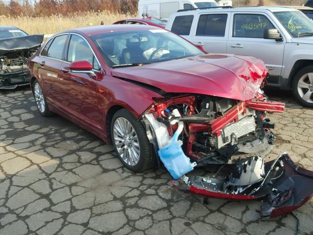 3LN6L2J9XGR618524 - 2016 LINCOLN MKZ RED photo 1