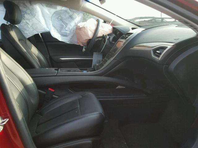 3LN6L2J9XGR618524 - 2016 LINCOLN MKZ Կարմիր լուսանկար 5