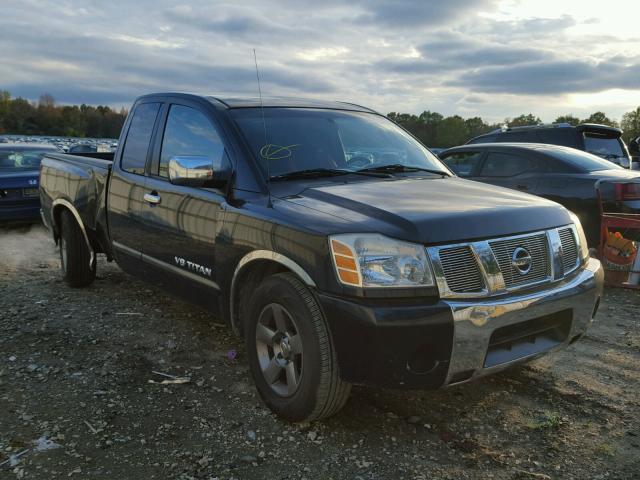 1N6AA06A85N523470 - 2005 NISSAN TITAN XE BLACK photo 1