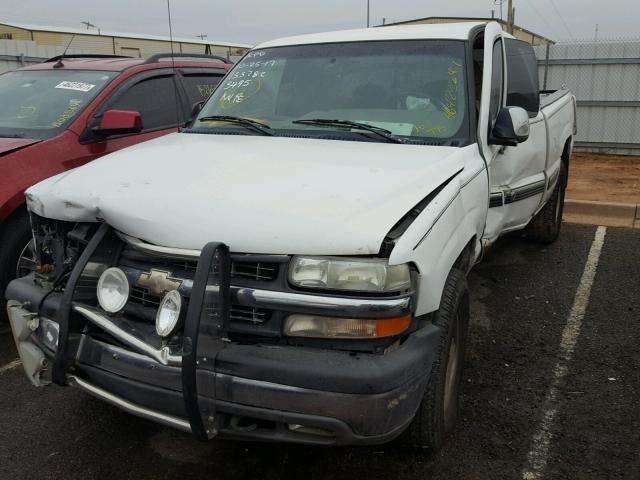 2GCEK19T0Y1153495 - 2000 CHEVROLET SILVERADO WHITE photo 2