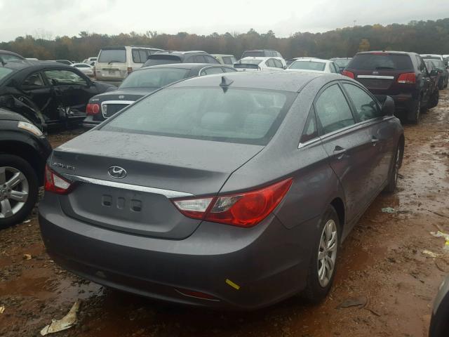 5NPEB4AC9BH021631 - 2011 HYUNDAI SONATA GLS GRAY photo 4