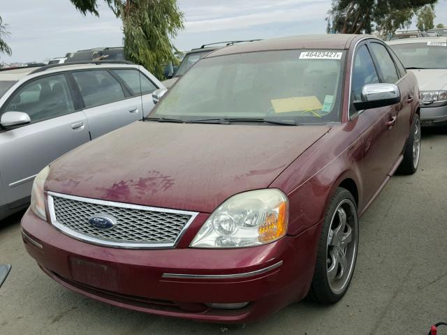 1FAFP25137G109787 - 2007 FORD FIVE HUNDR BURGUNDY photo 2