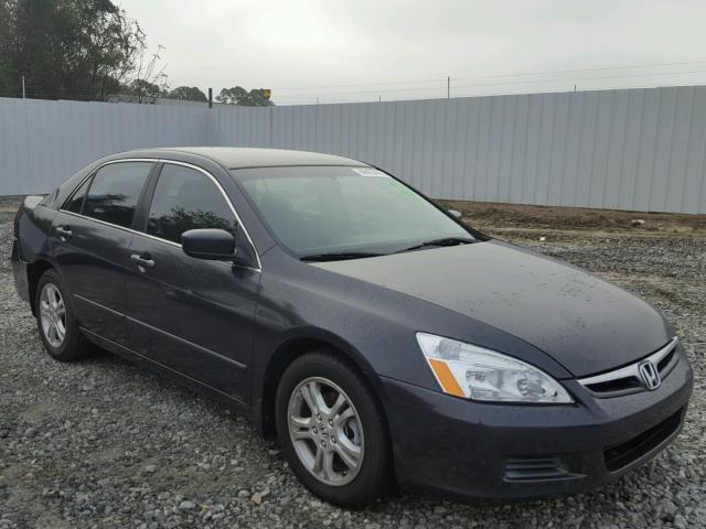 JHMCM563X7C010252 - 2007 HONDA ACCORD GRAY photo 1