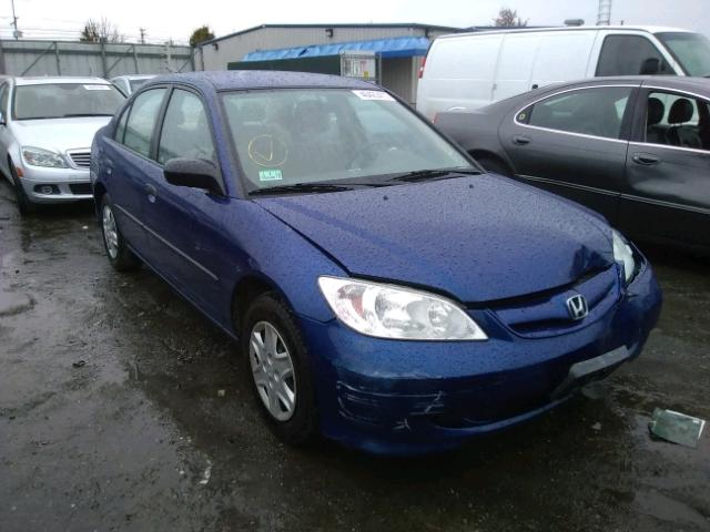 2HGES16384H617415 - 2004 HONDA CIVIC DX V BLUE photo 1