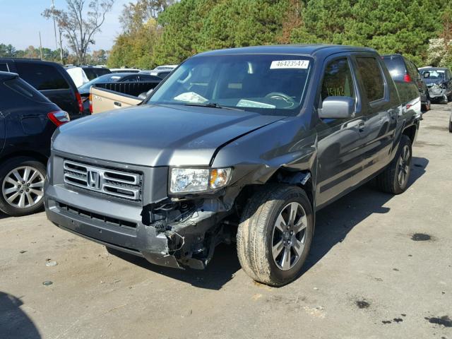 2HJYK16437H552669 - 2007 HONDA RIDGELINE GREEN photo 2