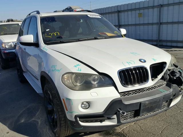 5UXFE83539L169439 - 2009 BMW X5 XDRIVE4 WHITE photo 1