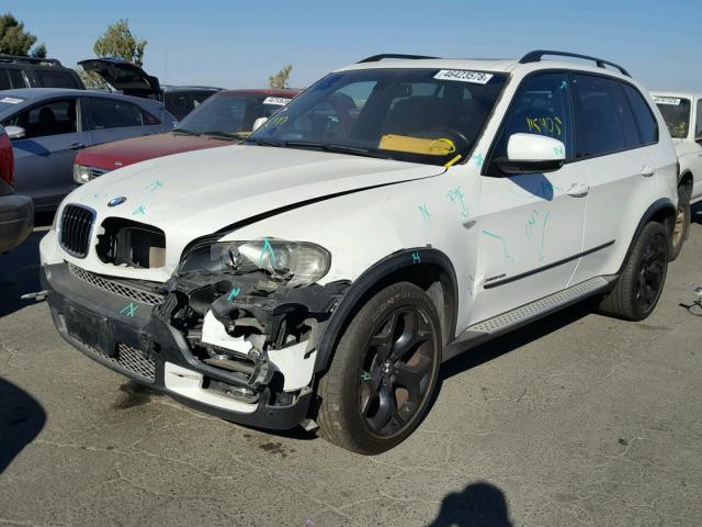 5UXFE83539L169439 - 2009 BMW X5 XDRIVE4 WHITE photo 2