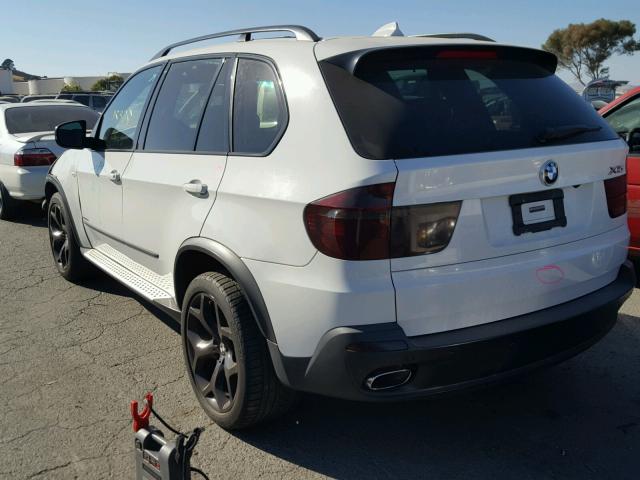 5UXFE83539L169439 - 2009 BMW X5 XDRIVE4 WHITE photo 3