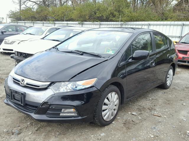 JHMZE2H31CS000423 - 2012 HONDA INSIGHT BLACK photo 2