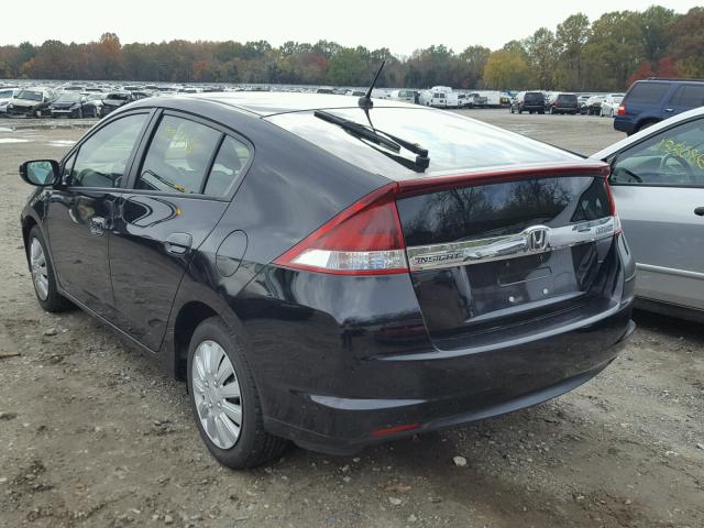 JHMZE2H31CS000423 - 2012 HONDA INSIGHT BLACK photo 3