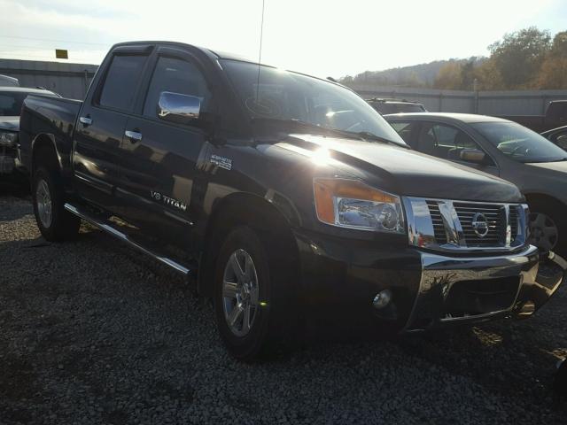 1N6BA0EC6EN502575 - 2014 NISSAN TITAN S BLACK photo 1