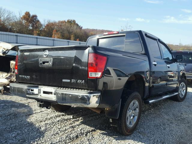 1N6BA0EC6EN502575 - 2014 NISSAN TITAN S BLACK photo 4