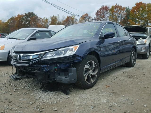 1HGCR2F37HA237138 - 2017 HONDA ACCORD BLUE photo 2